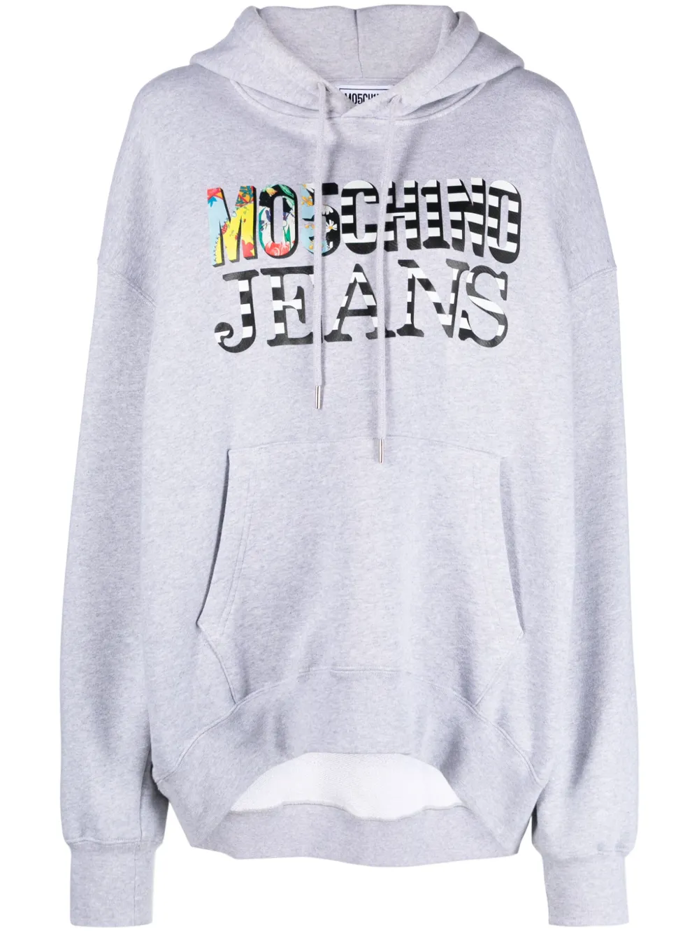 

Худи с логотипом MOSCHINO JEANS, серый