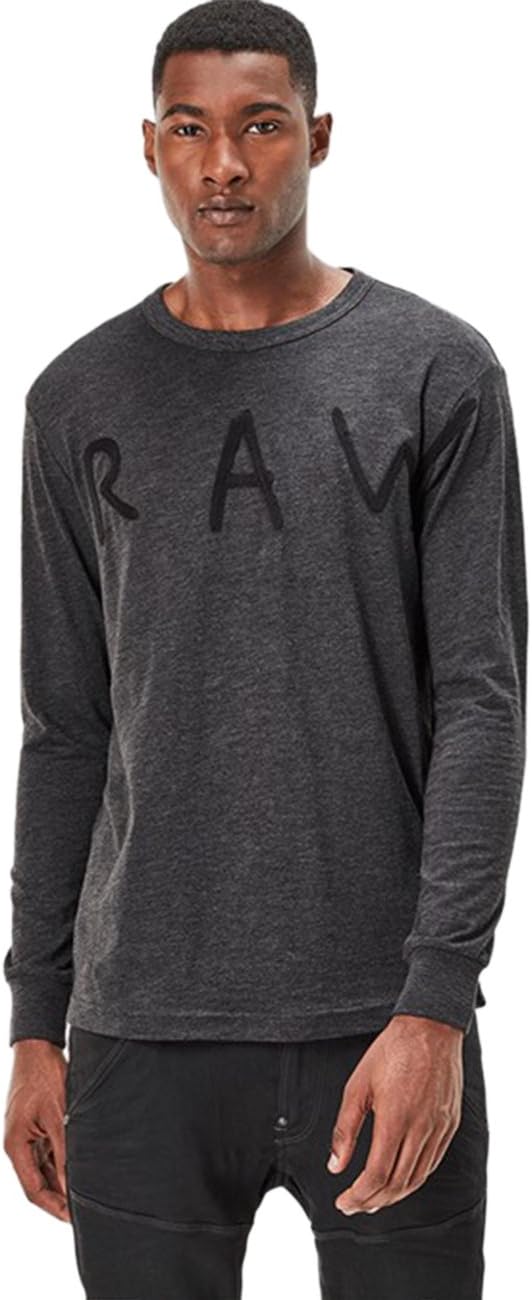

Футболка G-Star Raw с круглым вырезом, длинными рукавами и свободным кроем, черный