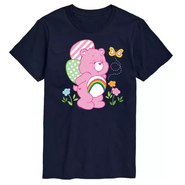 

Футболка мужская с принтом "Care Bears" - Cheer Bear в пасхальной сцене Licensed Character, синий
