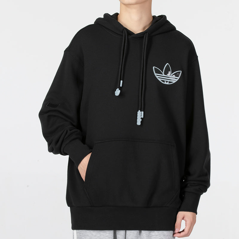 Худи adidas originals Adicolor Hoody Logo HS1998, черный — фото 3