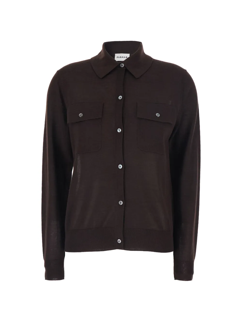 

Кардиган с нагрудными карманами P.A.R.O.S.H., коричневый