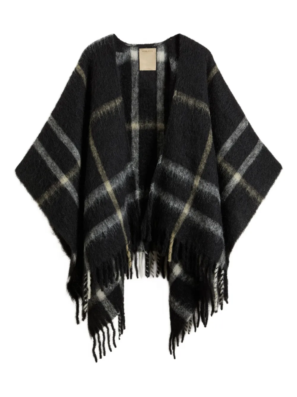 

Кейп в клетку WOOLRICH, черный