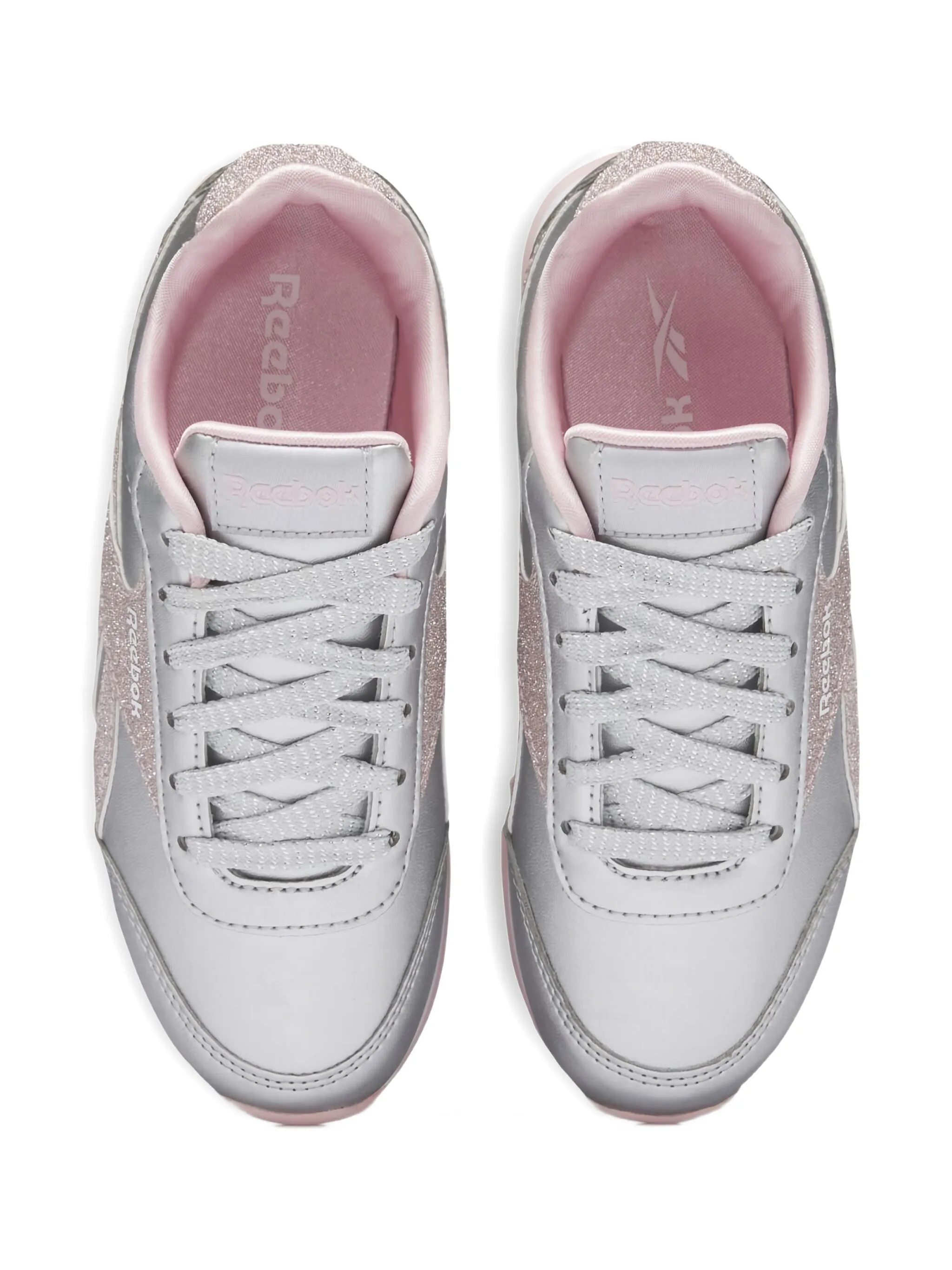 Кеды Royal Classic Jogger 2 с блестками Reebok Kids, металлик — фото 4