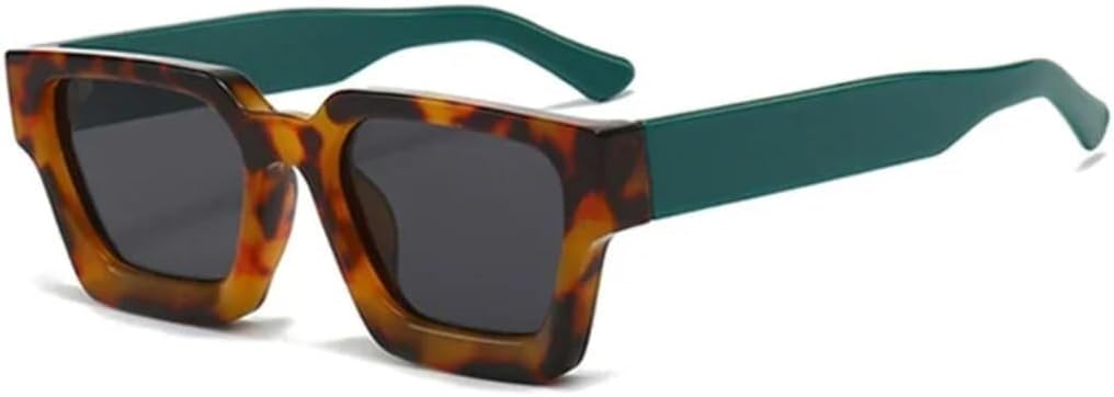 

Солнцезащитные очки с защитой UV400 | Зеленые с красными линзами, маленькая оправа | для женщин и мужчин, для занятий спортом на открытом воздухе и вождения LXLHWN, Leopard Green Grey