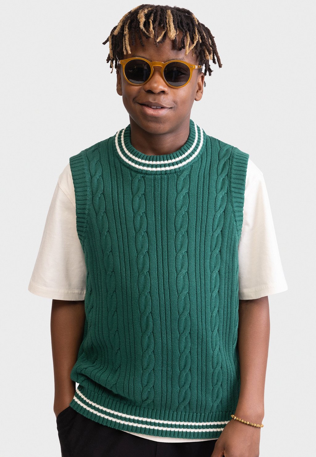 

Свитер JUSTIN WAISTCOAT Redefined Rebel, цвет Evergreen