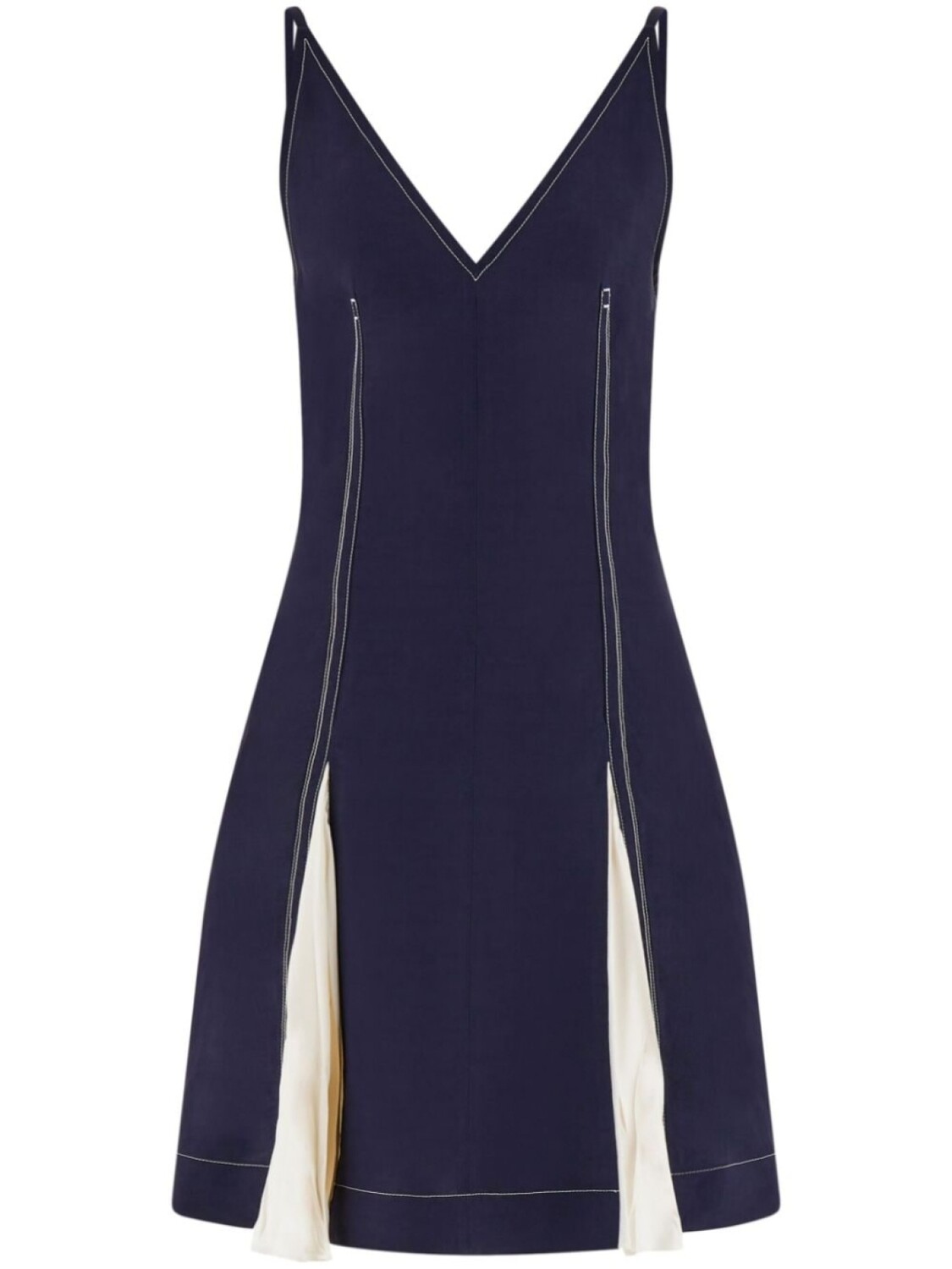 

Ferragamo атласное платье мини, синий