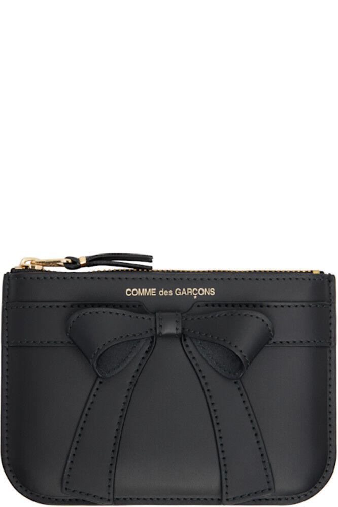 

Черный большой кошелек с бантом COMME des GARÇONS WALLETS