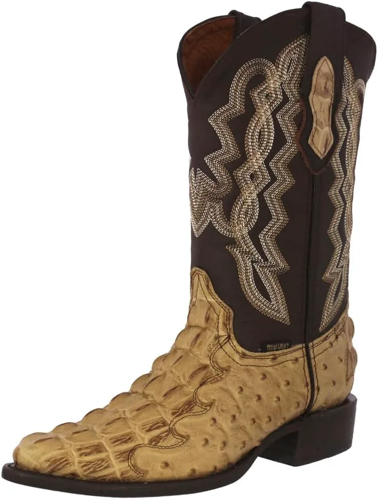 Мужские сандалии Texas Legacy Western Wear с ковбойскими сапогами, принт крокодила и страуса, носок J
