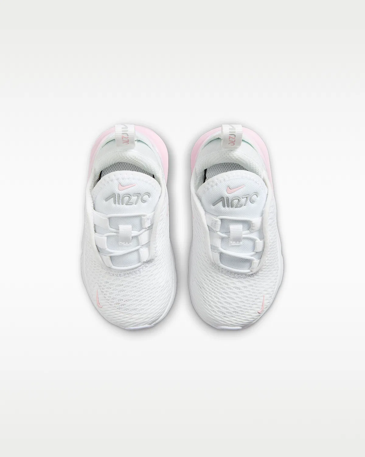 Детская обувь Nike Air Max 270, White/Light Smoke Grey/Pink Foam — фото 4
