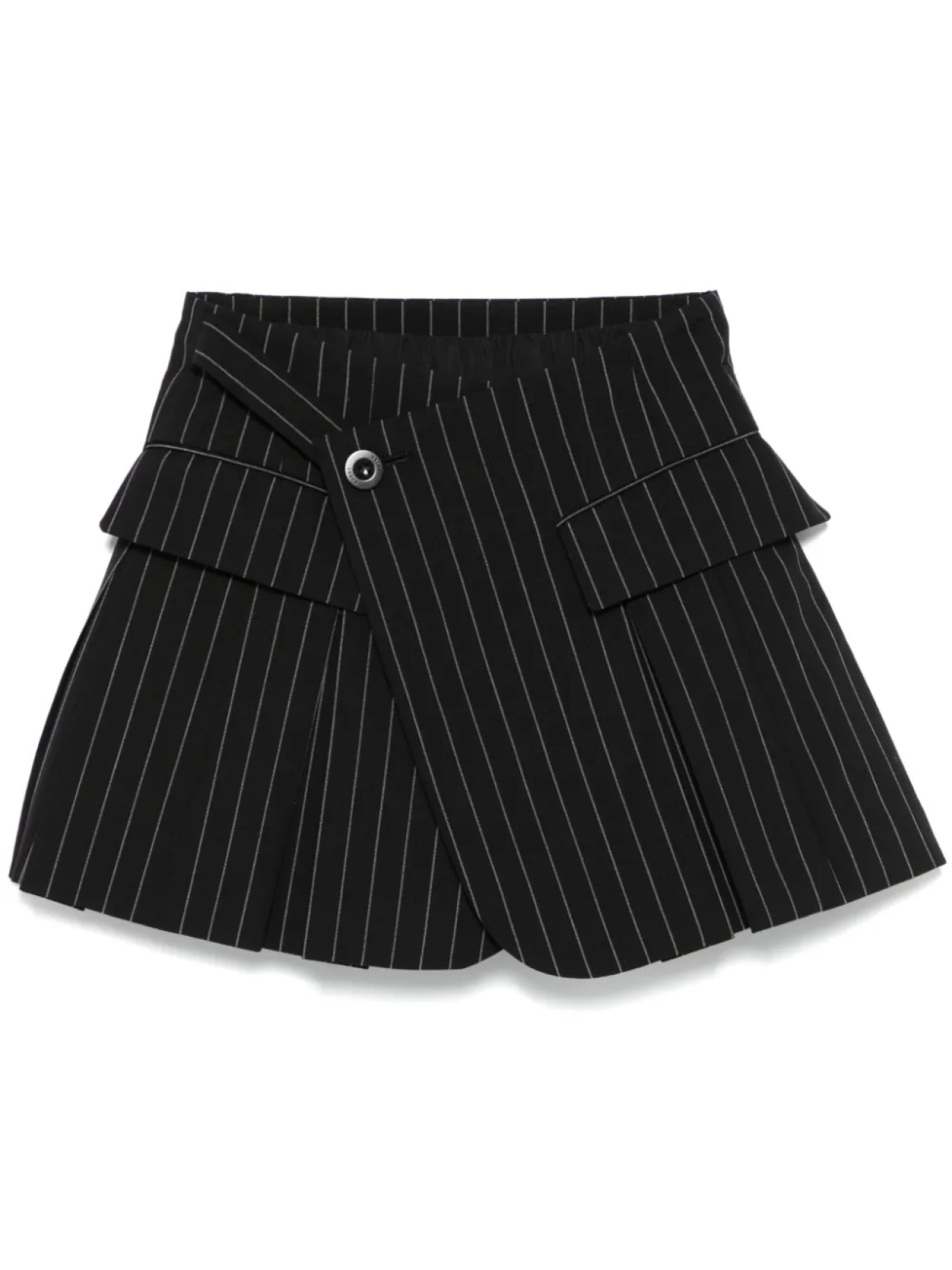 

Полосатые шорты sacai, черный