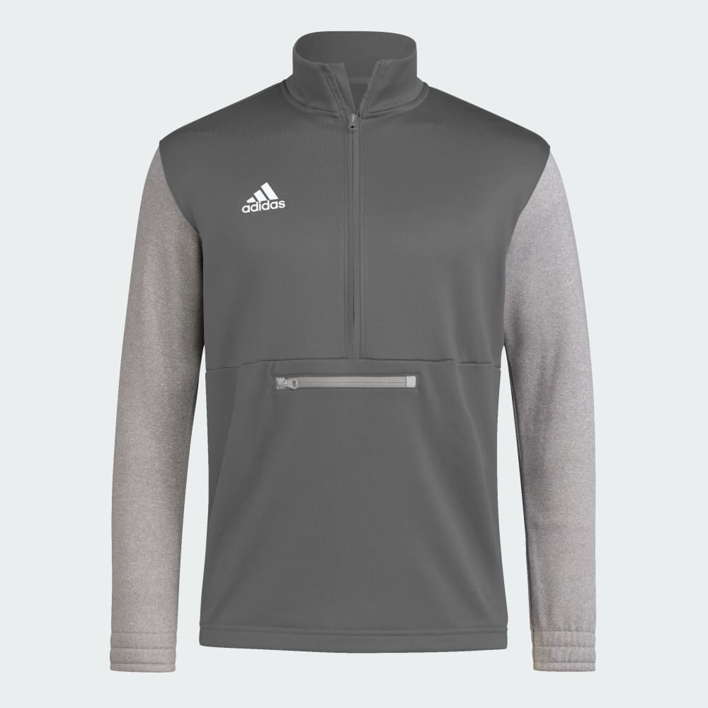 

Спортивная толстовка Adidas Team Issue Half-Zip Sweatshirt, цвет Team Grey Four/Medium Grey Heather/White