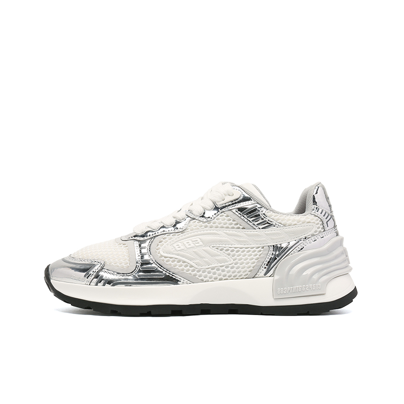 

883 Серебряная звезда противоскользящие повседневные туфли на низком ходу с амортизацией унисекс серый лунный серебристый, цвет Gray Moon Silver