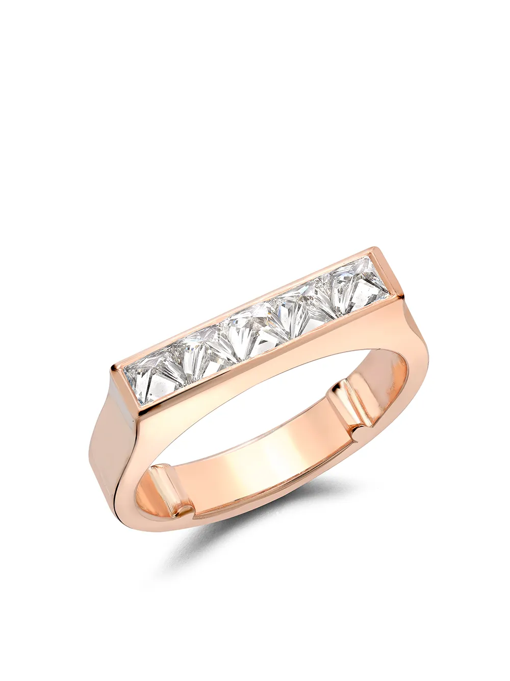 

Кольцо RockChic из розового золота с бриллиантами Pragnell, розовый