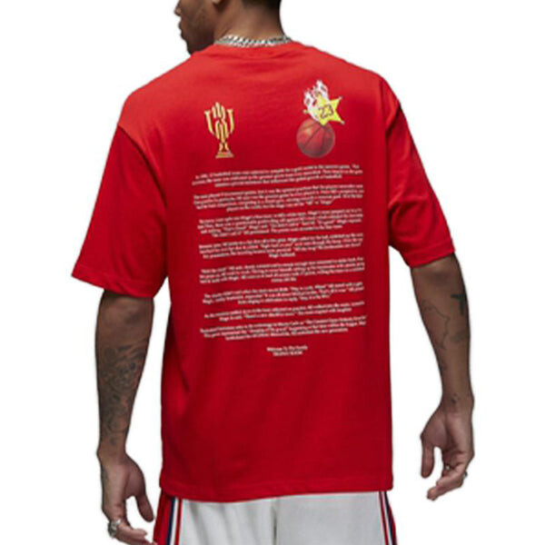 Футболка Air Jordan Graphic T-Shirt 'Red', красный — фото 2