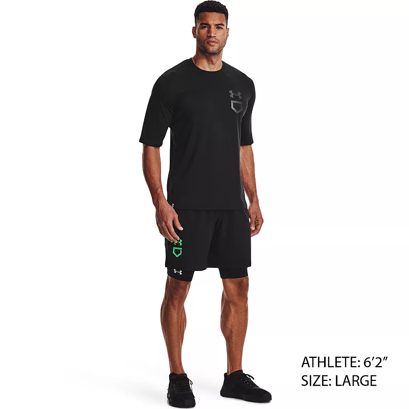 

Мужские шорты-слайдер Under Armour Diamond Utility, цвет Black/Halo Gray