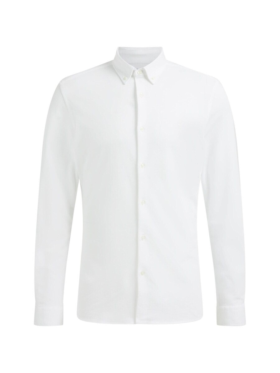 

Повседневная рубашка WE Fashion Slim fit Button Up Shirt, белый