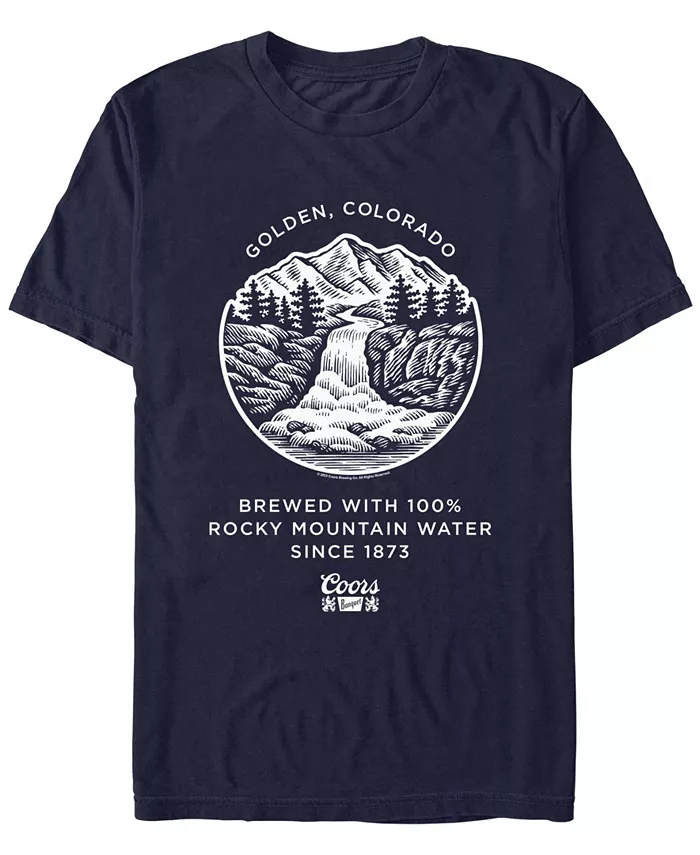 

Мужская футболка с коротким рукавом Mountain Brewing Coors Brewing Company, синий