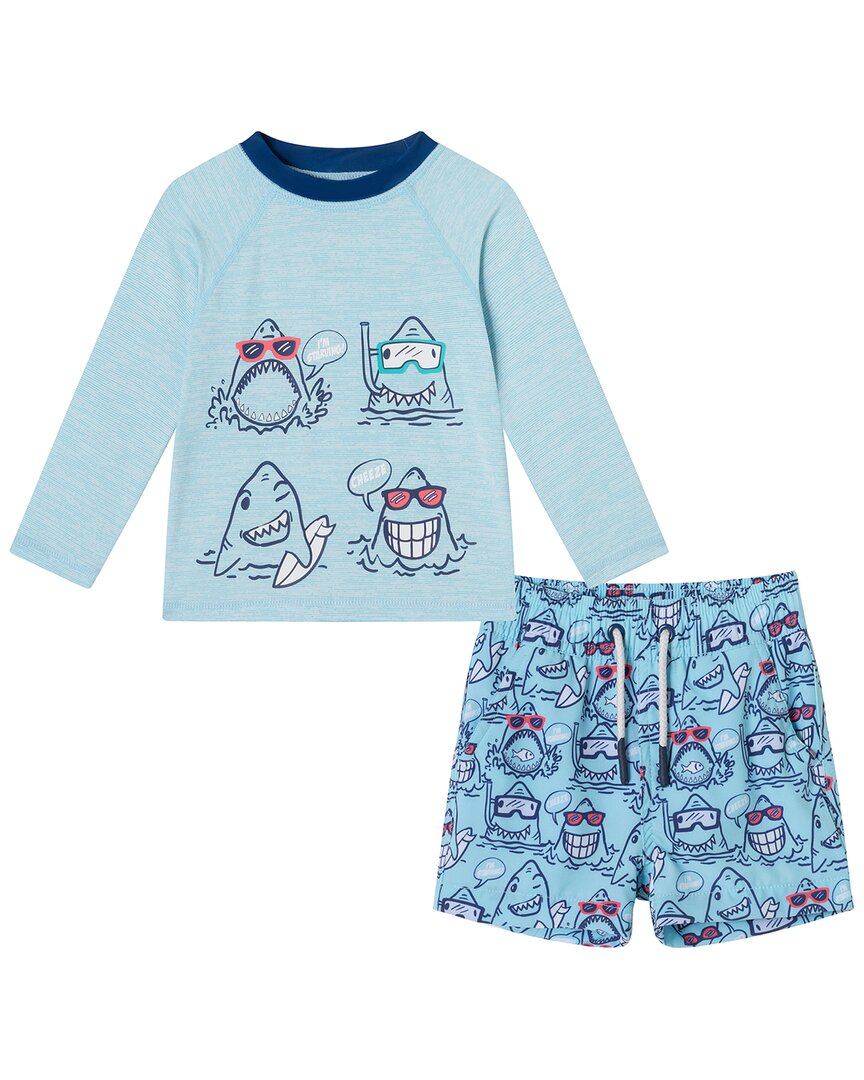 

Комплект рашгарда и шорт Andy & Evan, черный