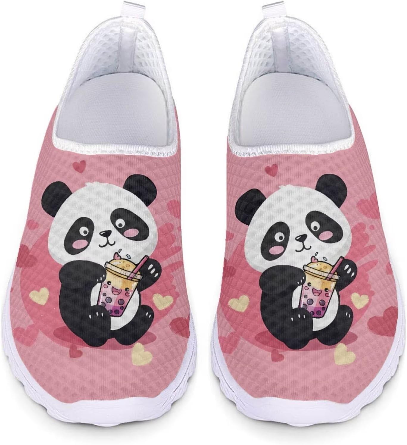 

Кроссовки унисекс Forchrinse Black Dachshund Flower, мягкие, без шнурков, для женщин и мужчин, легкие и дышащие, Panda