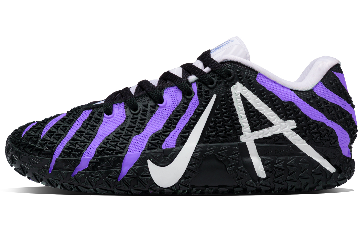 

Nike Ja Morant 3 Claw Marks Abrasion Resistant Low top Basketball Shoes Unisex черный фиолетовый