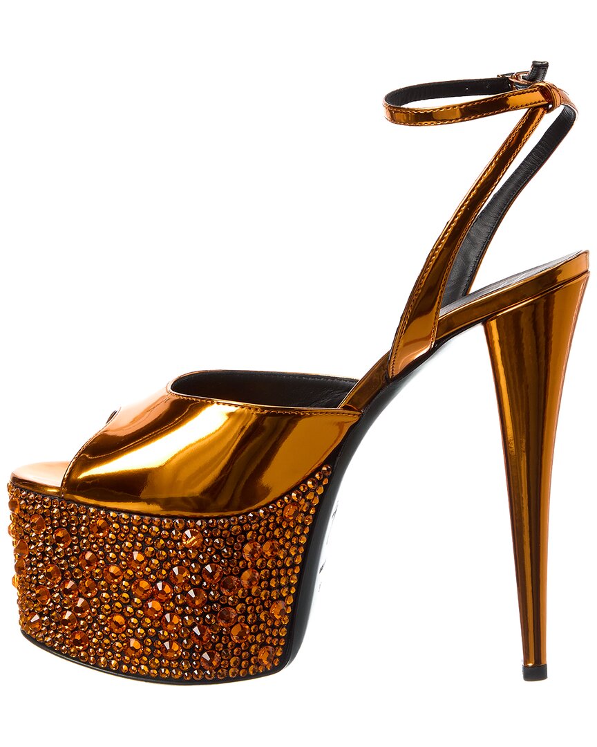 Giuseppe Zanotti Khalifa 90 Platform Sandal, оранжевый — фото 2