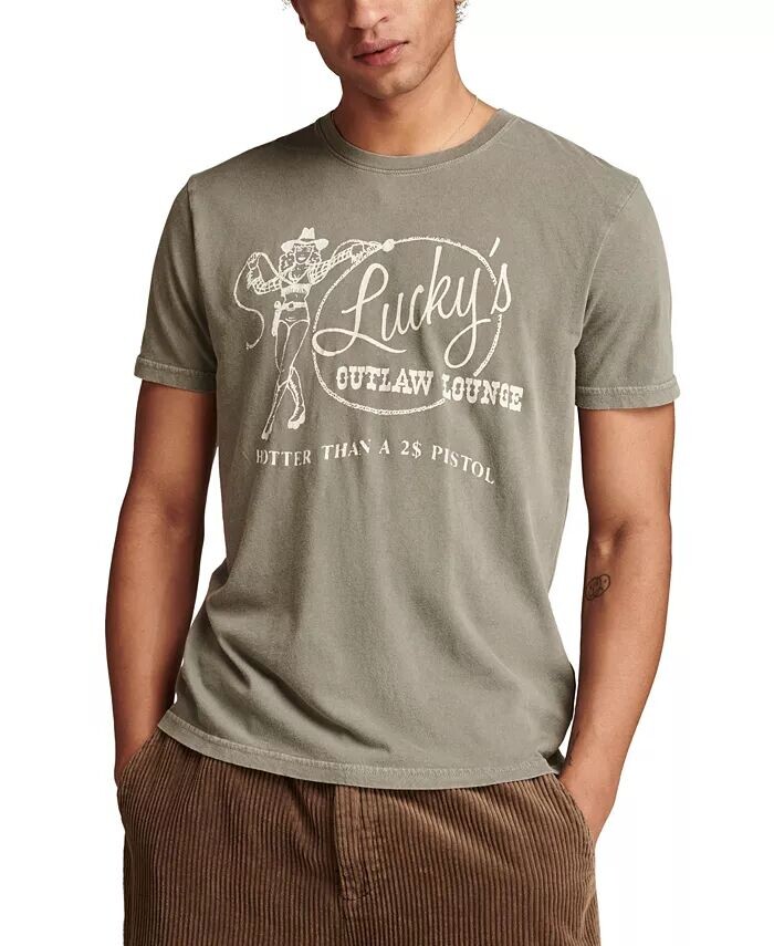 

Мужская футболка Lucky's Lounge Lucky Brand, серый