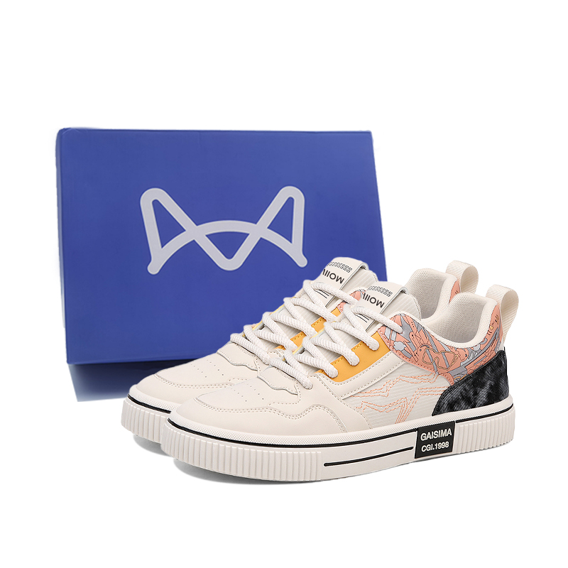 

Нескользящие износостойкие низкие мужские кроссовки MIIOW, Beige Pink[Box]
