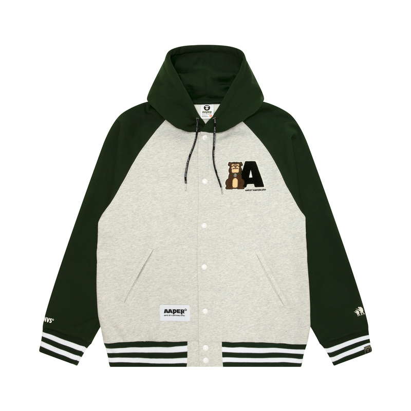 

Aape Куртка с капюшоном и нашивкой логотипа, Green GRD