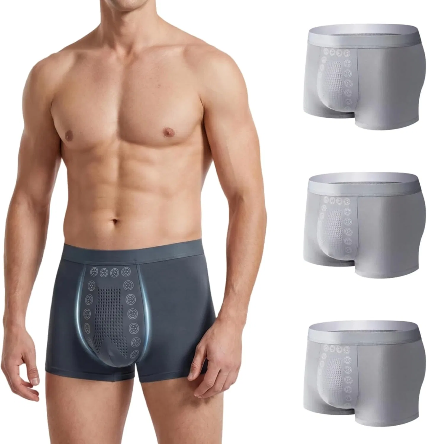 Трусы боксеры магнитные, Quick-Drying & Seamless, 3pcs-c