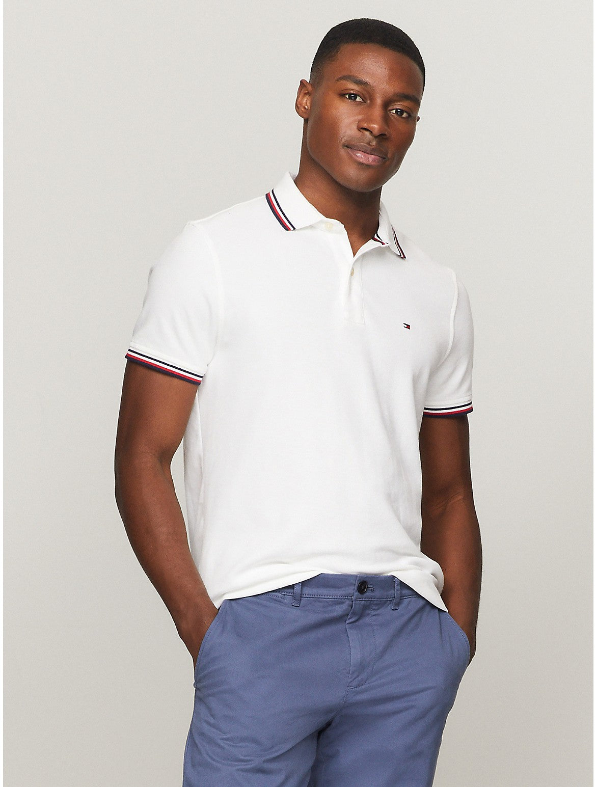 

Мужская рубашка-поло Tommy Hilfiger Regular Fit Tommy Wicking, цвет fresh white