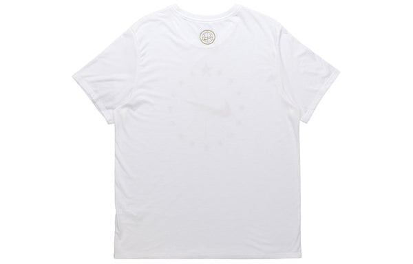 Футболка bronzing logo sports quick dry basketball short sleeve white Nike, белый — фото 2