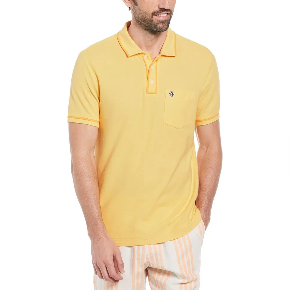 

Поло Original Penguin Earl Org Pique Sticker Pete, желтый