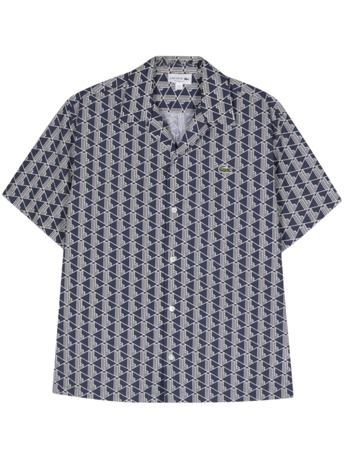 

Lacoste рубашка с короткими рукавами и монограммой, синий