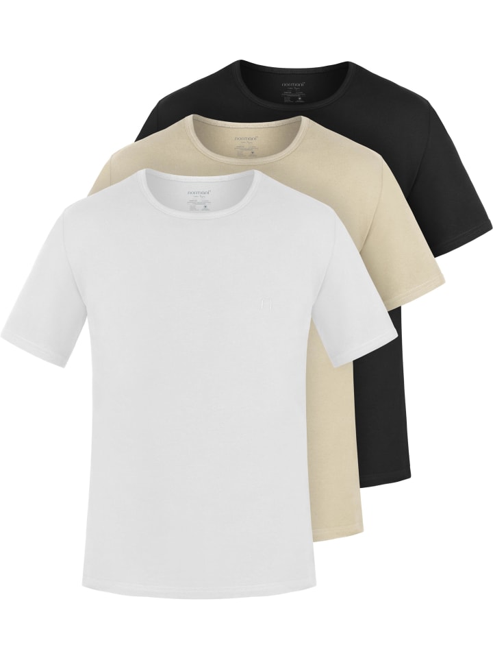 

Normani Комплект из 3 мужских футболок из органического хлопка от Nyons в бежево-черно-белой расцветке, Черный, Normani Комплект из 3 мужских футболок из органического хлопка от Nyons в бежево-черно-белой расцветке