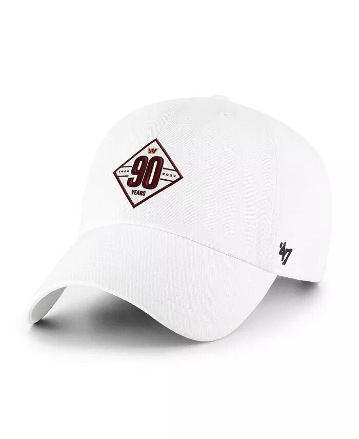 

Мужская белая кепка Washington Commanders 90th Season Clean Up Adjustable Hat '47 '47 Brand