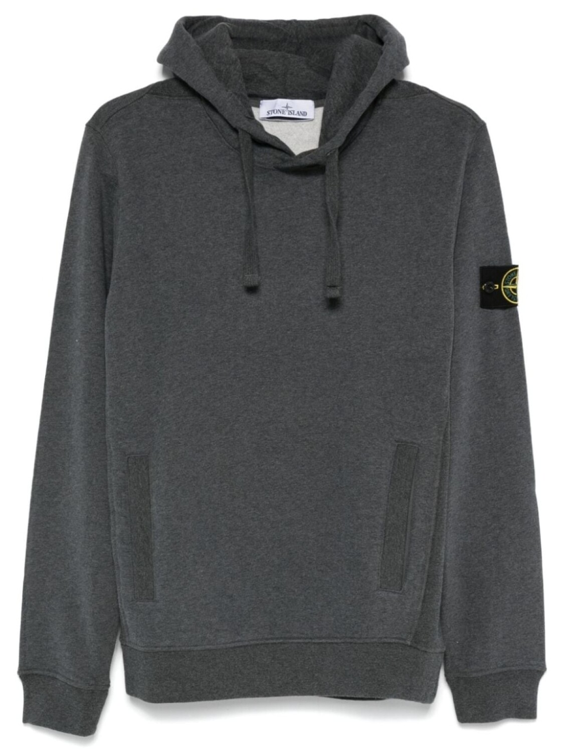 

Stone Island худи с нашивкой Compass, серый