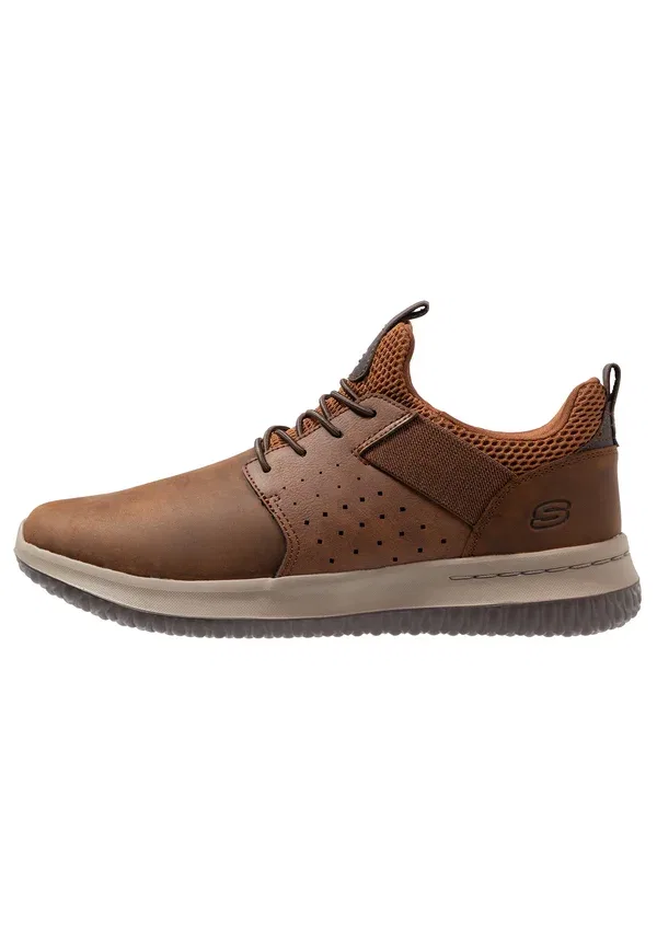 Туфли-слипоны Delson axton slip ons Skechers, тёмно-коричневый