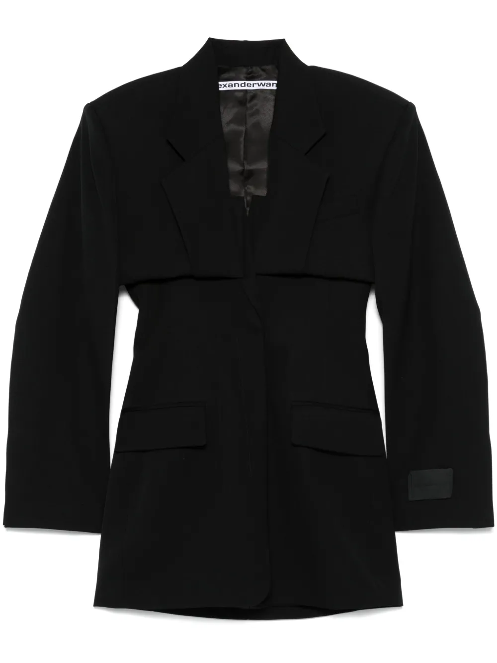 

Многослойное платье мини Alexander Wang, черный