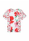 

Футболка с набивным рисунком PATCHWORK FLORAL Desigual, белый