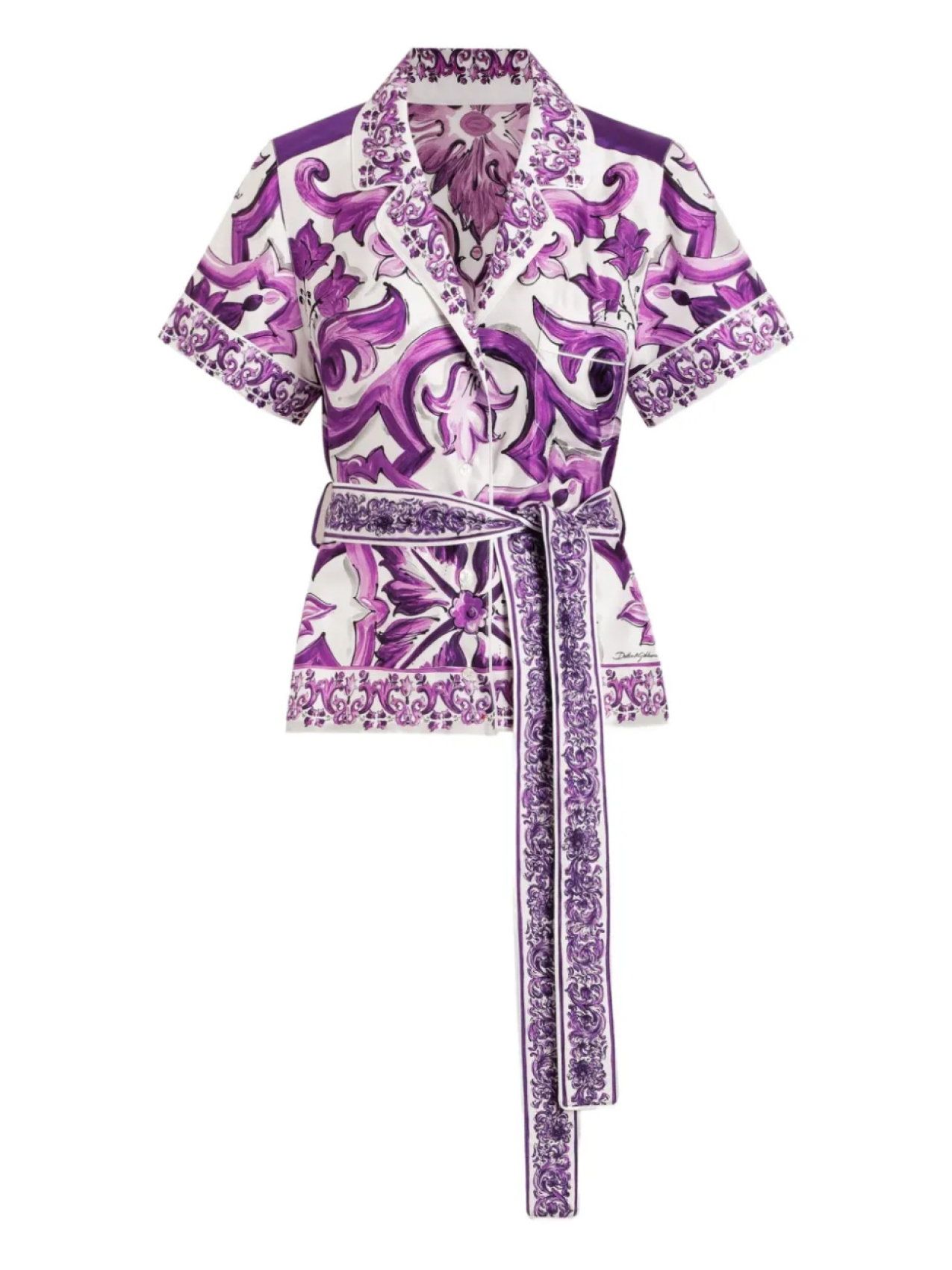 

Dolce & Gabbana шелковая рубашка, белый