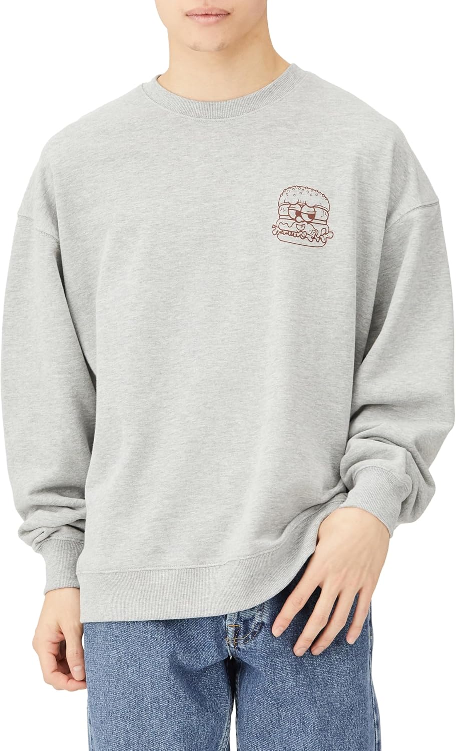 

Мужская флисовая толстовка Inprobes 70173 Burger Boy Improves, светло-серый