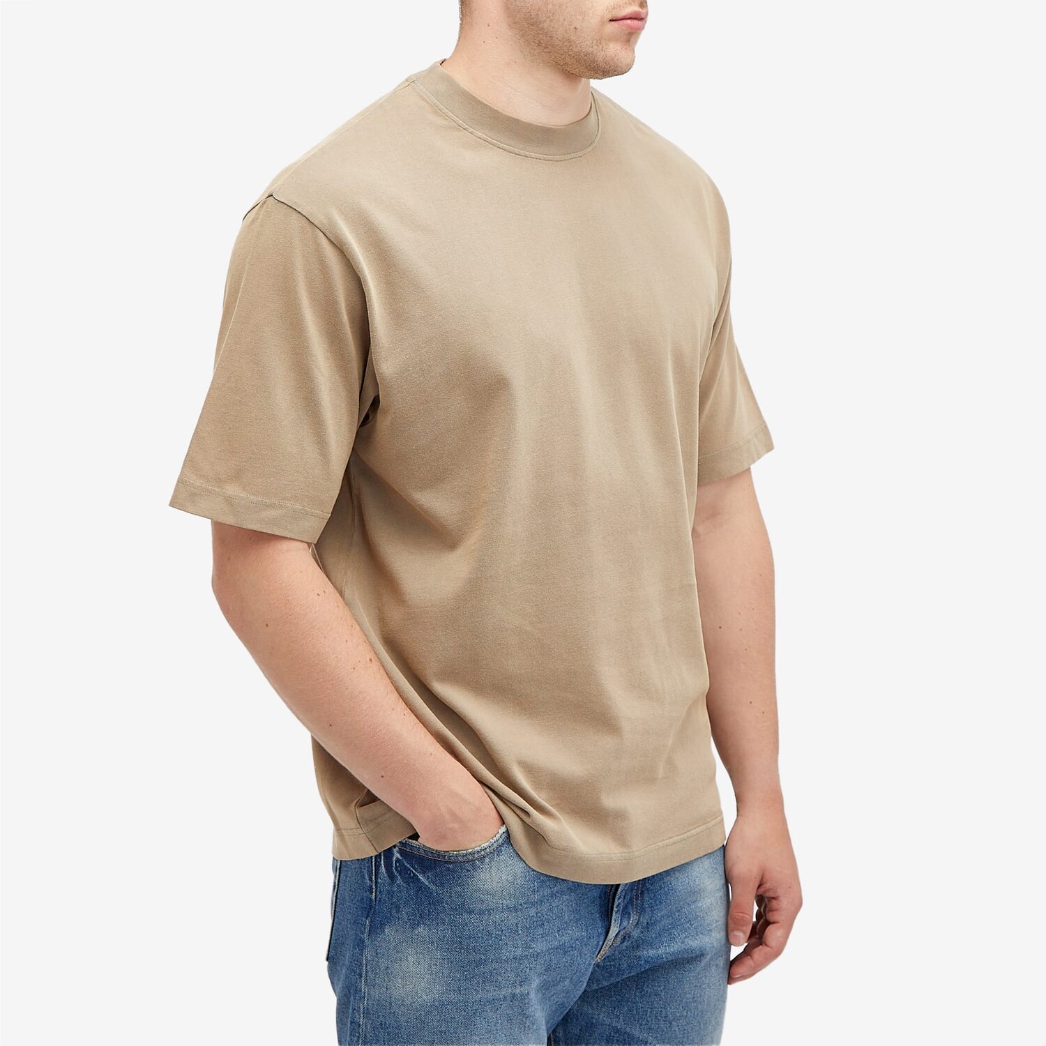 Футболка Acne Studios Exford Vintage T-Shirt, цвет Taupe Brown — фото 2