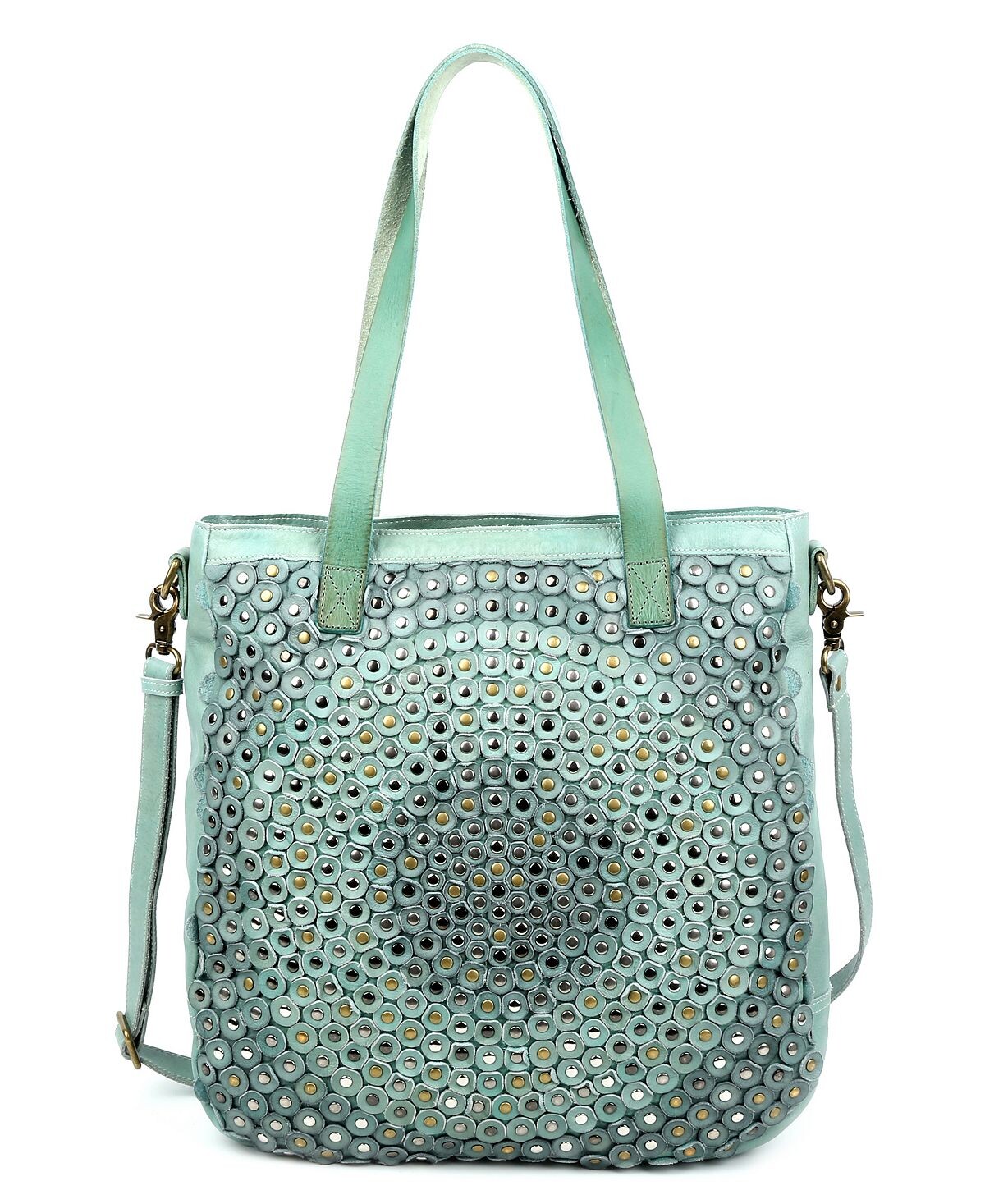 

Кожаная большая сумка с заклепками Stellar OLD TREND