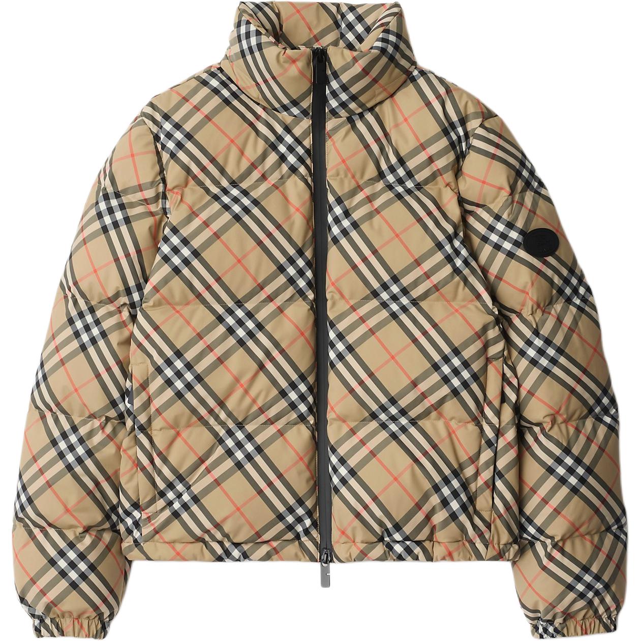 

Burberry Винтажная стеганая куртка в клетку, Brown