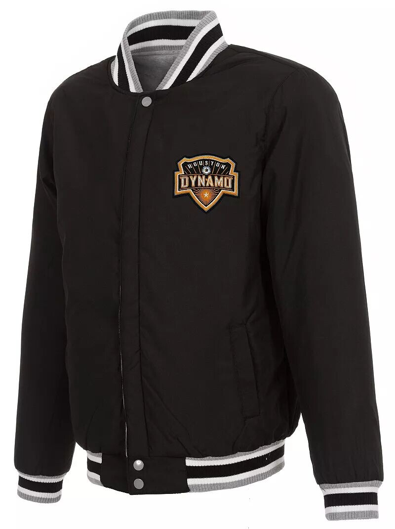 

Черная двусторонняя флисовая куртка Jh Design Houston Dynamo