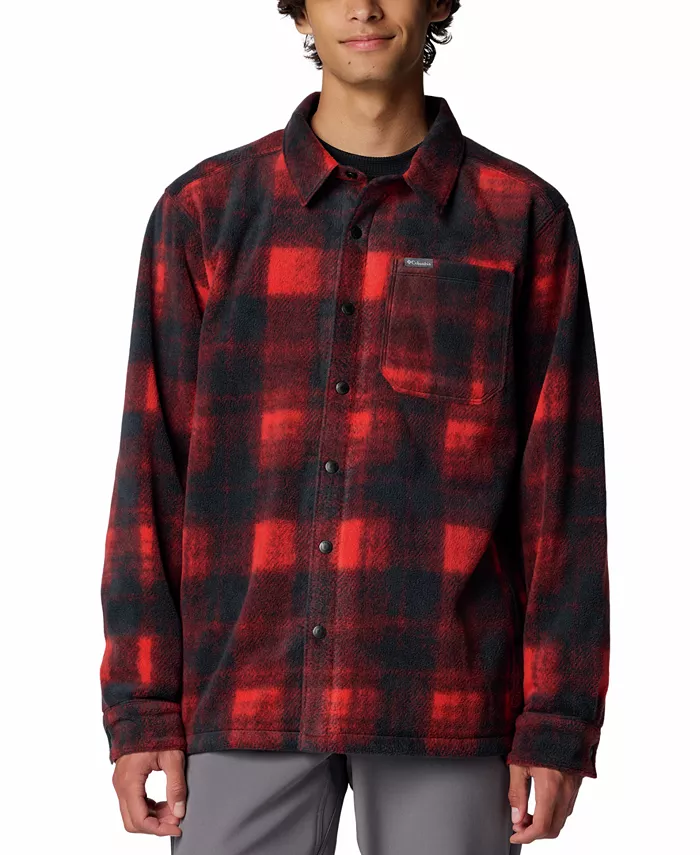

Куртка-рубашка Columbia Steens Mountain II Plaid Fleece, красный/черный