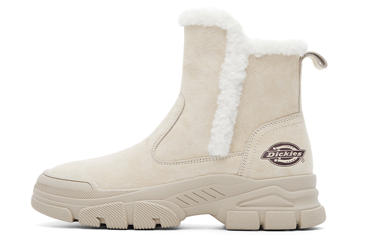 Ботинки женские Dickies Martin с мехом, бежевый