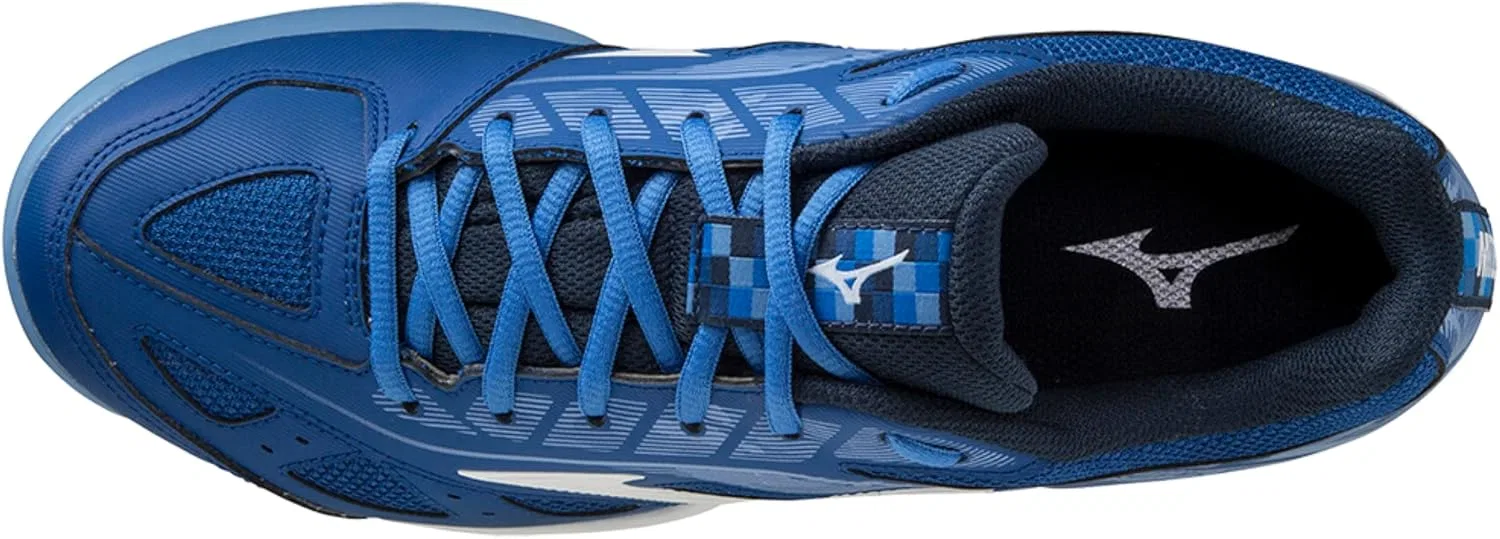 Кроссовки Mizuno Herren Breakshot 3 CCTennisschuh, Tblue Wht Jasperblue — фото 4