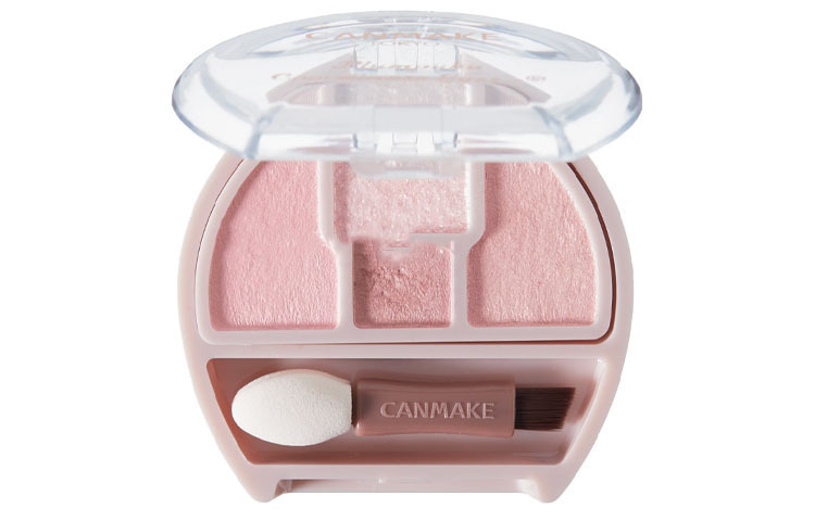 Эксклюзивные тени для век Sleeping Silkworm Natural #01/#02 CANMAKE, #N02 Pink Moon Coloкрасный Glaze — фото 3