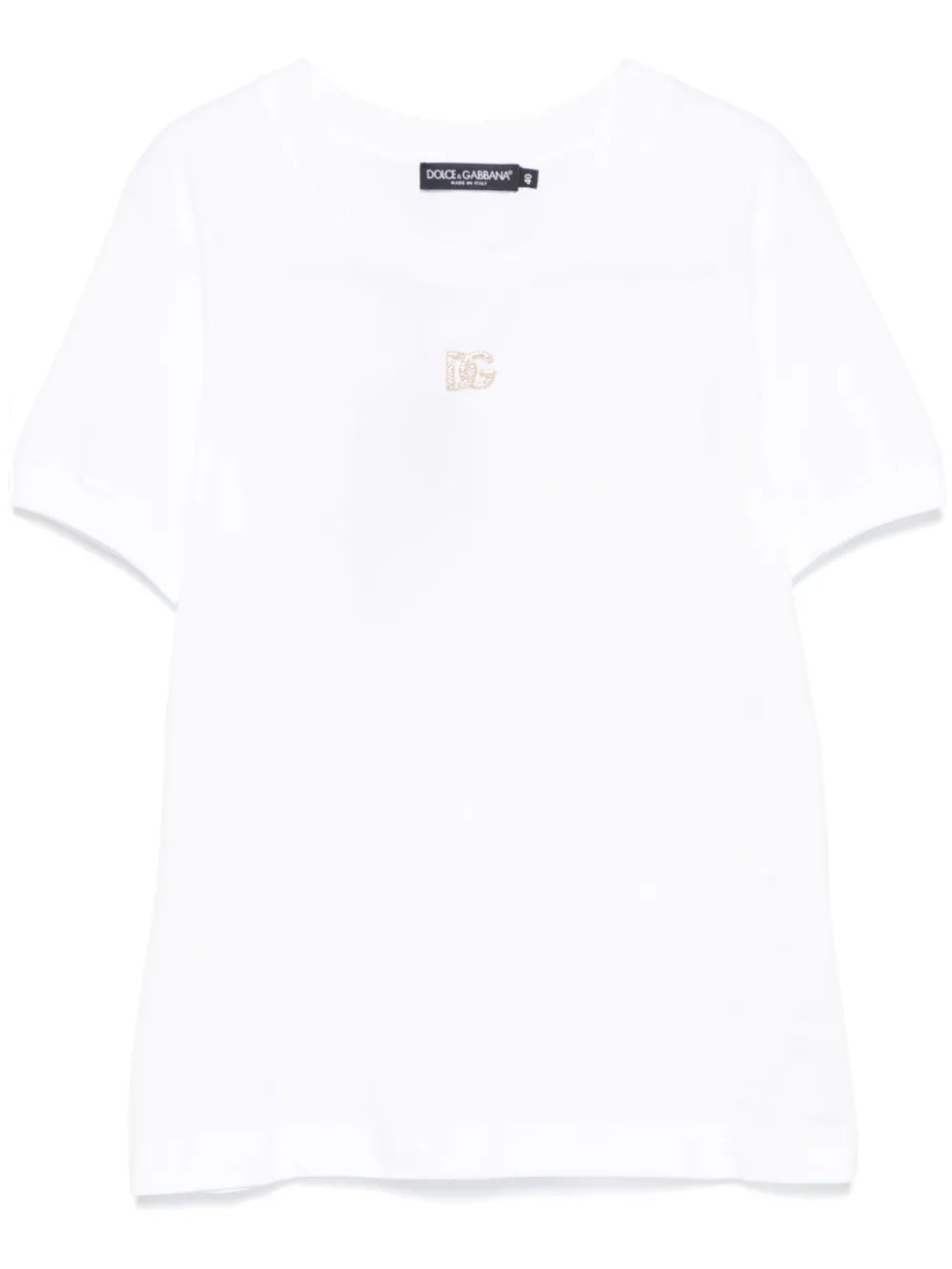 

Dolce & Gabbana футболка с декорированным логотипом, белый
